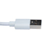 SYSTEM-S USB 2.0 Kabel 100 cm Micro B Stecker zu Typ A Stecker Adapter in Weiß