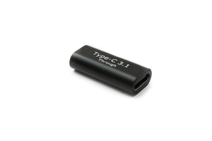 SYSTEM-S USB 3.1 Adapter Typ C Buchse zu Buchse Kabel in Schwarz