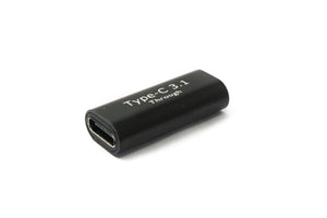 SYSTEM-S USB 3.1 Adapter Typ C Buchse zu Buchse Kabel in Schwarz