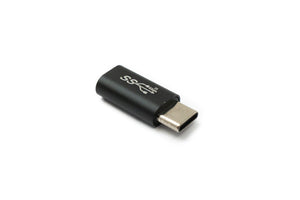 Câble adaptateur SYSTEM-S USB 3.1 type C mâle vers femelle en noir