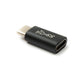 SYSTEM-S USB 3.1 Adapter Typ C Stecker zu Buchse Kabel in Schwarz