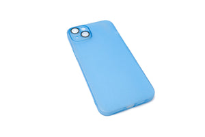 SYSTEM-S protective case shockproof scratch-resistant in blue matt case for iPhone 14 Plus