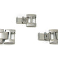 Bracelet SYSTEM-S 20 mm en métal pour montre intelligente Samsung Galaxy Watch 4 en gris