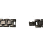 Bracelet SYSTEM-S 20 mm en métal pour montre intelligente Samsung Galaxy Watch 4 en noir