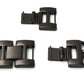 Bracelet SYSTEM-S 20 mm en métal pour montre intelligente Samsung Galaxy Watch 4 en noir
