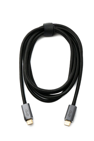 Cable USB 3.2 Gen 2 200cm Tipo C Adaptador Macho a Macho Trenzado Negro