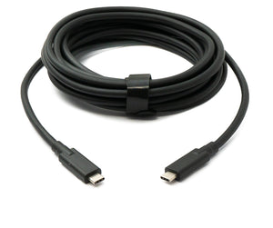 USB 3.2 Gen 2 cable 5 m Type C male to male adapter in black