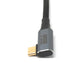 Cable SYSTEM-S USB4 80 cm Tipo C macho a macho 40 Gbit/s USB 4.0 trenzado ángulo