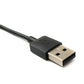 Câble SYSTEM-S USB 2.0 Câble de chargement de 100 cm pour montres intelligentes Coros en noir