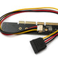 SYSTEM-S NGFF Adapter M.2 Key NVME AHCI SSD to PCI E 3.0 35 cm cable for 110 80 mm SSD