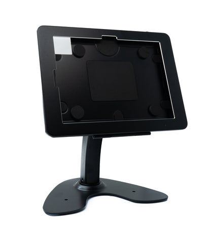 SYSTEM-S Tisch Halterung abschließbar für iPad 10 Pro 11 Air 4 5 in Schwarz