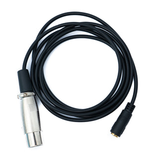 SYSTEM-S Audio Kabel 1,5 m 3.5 mm Klinke Buchse zu XLR 3 polig Buchse AUX Adapter Schwarz