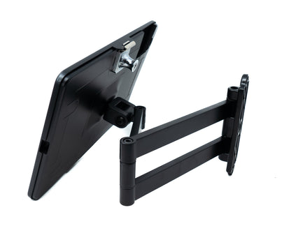 SYSTEM-S wall mount 360° stand lockable for iPad 10 Pro 11 Air 4 5 in black