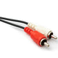 SYSTEM-S Cinch 2 RCA Kabel 150 cm Buchse zu DIN 5 polig Stecker Stereo in Schwarz