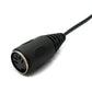 SYSTEM-S Cinch 2 RCA Kabel 150 cm Buchse zu DIN 5 polig Stecker Stereo in Schwarz