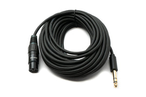 Cable de audio SYSTEM-S de 10 m, conector XLR de 3 pines a conector jack de 6,35 mm, adaptador AUX