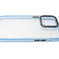 Coque de protection antichoc en TPU de couleur bleue transparente pour iPhone 14 Pro Max