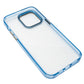 Coque de protection antichoc en TPU de couleur bleue transparente pour iPhone 14 Pro Max
