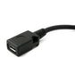 Câble SYSTEM-S USB 2.0 15 cm Adaptateur Micro B femelle vers femelle noir