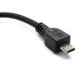 Câble SYSTEM-S USB 2.0 15 cm Adaptateur Micro B mâle vers Type A femelle en noir