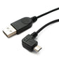 SYSTEM-S Câble USB 2.0 Y 30 cm Micro B Mâle & Type A Mâle vers A Femelle Angle Noir