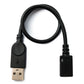 Câble SYSTEM-S USB 2.0 30 cm Adaptateur Micro B femelle vers Type A mâle en noir