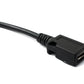 Câble SYSTEM-S USB 2.0 30 cm Adaptateur Micro B femelle vers Type A mâle en noir