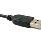 Câble SYSTEM-S USB 2.0 30 cm adaptateur mini B mâle vers type A mâle angle en noir