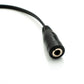 Cavo audio a Y da 20 cm, presa AUX stereo da 3,5 mm, a 2 adattatori a spina, nero