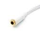 Cable Y de audio SYSTEM-S Conector auxiliar estéreo de 20 cm Conector hembra de 3,5 mm a 2 adaptadores de enchufe plano