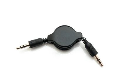 SYSTEM-S Audio Cable 80 cm Stereo AUX Jack 3.5 mm Plug to Plug extendable Black