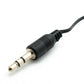 Cable de audio SYSTEM-S 80 cm estéreo AUX jack 3,5 mm conector a conector extensible negro