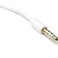 Cavo audio a Y da 20 cm, jack AUX stereo da 3,5 mm, adattatore a 2 prese in bianco