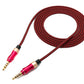 Cavo audio jack stereo AUX da 150 cm da 3,5 mm da collegare intrecciato in rosa