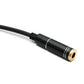 Cavo audio a Y da 100 cm jack stereo AUX da 3,5 mm femmina a 2x maschio adattatore nero