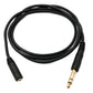 Cable de audio SYSTEM-S Conector AUX estéreo de 150 cm Conector de 6,35 mm a conector hembra de 3,5 mm negro