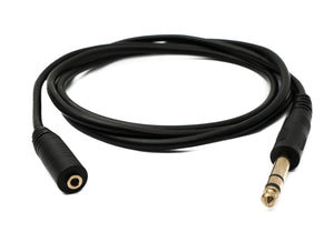 Cavo audio jack stereo AUX da 150 cm da 6,35 mm a presa da 3,5 mm nero