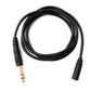 Cable de audio SYSTEM-S Conector AUX estéreo de 150 cm Conector de 6,35 mm a conector hembra de 3,5 mm negro