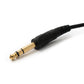 Cable de audio SYSTEM-S Conector AUX estéreo de 150 cm Conector de 6,35 mm a conector hembra de 3,5 mm negro