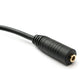Cable de audio SYSTEM-S Conector AUX estéreo de 150 cm Conector de 6,35 mm a conector hembra de 3,5 mm negro