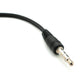 Cable Y de audio SYSTEM-S de 20 cm, conector auxiliar estéreo de 3,5 mm macho a 2 adaptadores hembra, negro