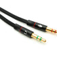 Cavo audio a Y da 20 cm, presa AUX stereo da 3,5 mm, a 2 adattatori a spina piatta