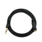 Cavo audio jack stereo AUX da 15 cm da 3,5 mm maschio a femmina in nero