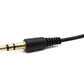 Cavo audio jack stereo AUX da 15 cm da 3,5 mm maschio a femmina in nero