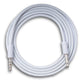 Cable de audio SYSTEM-S 100 cm estéreo AUX jack 3,5 mm macho a macho en color blanco