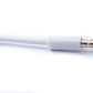Cable de audio SYSTEM-S 100 cm estéreo AUX jack 3,5 mm macho a macho en color blanco