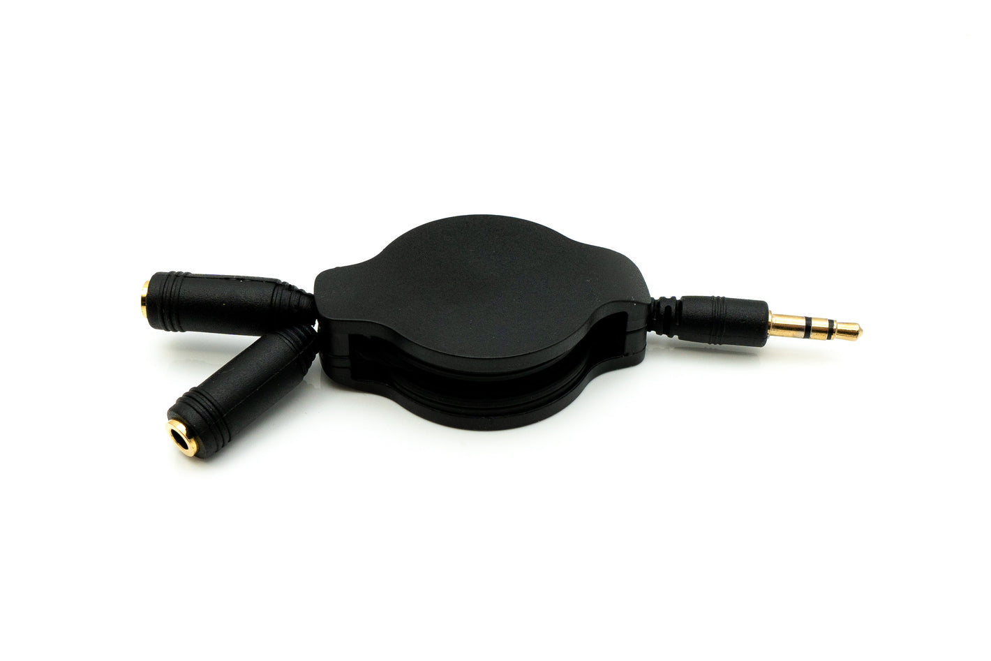 SYSTEM-S Audio Y cable 100 cm stereo AUX jack 3.5 mm plug to 2x socket extendable