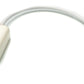 Cable USB de Audio SYSTEM-S de 15 cm con clavija jack de 3,5 mm a toma 2.0 Tipo A AUX en blanco