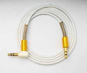 SYSTEM-S Audio Kabel 100cm Stereo AUX Klinke 3,5 mm Stecker zu Stecker Winkel Knickschutz