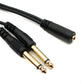 SYSTEM-S Audio Y Kabel 150 cm Stereo AUX Klinke 6,35mm Stecker & Stecker zu 3,5 mm Buchse